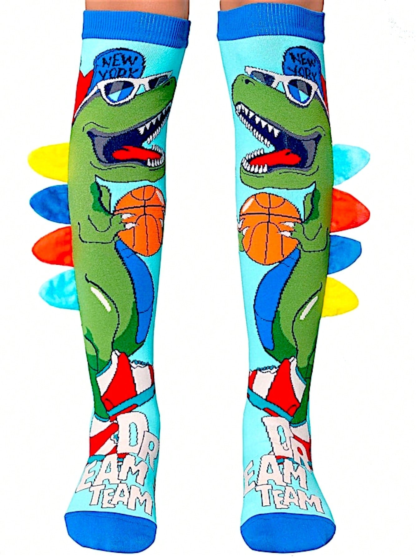 12 PARES DE CALCETA LOCA TALLA 1 A 5 AÑOS (13 a 20cm) un solo diseño DINOSAURIO