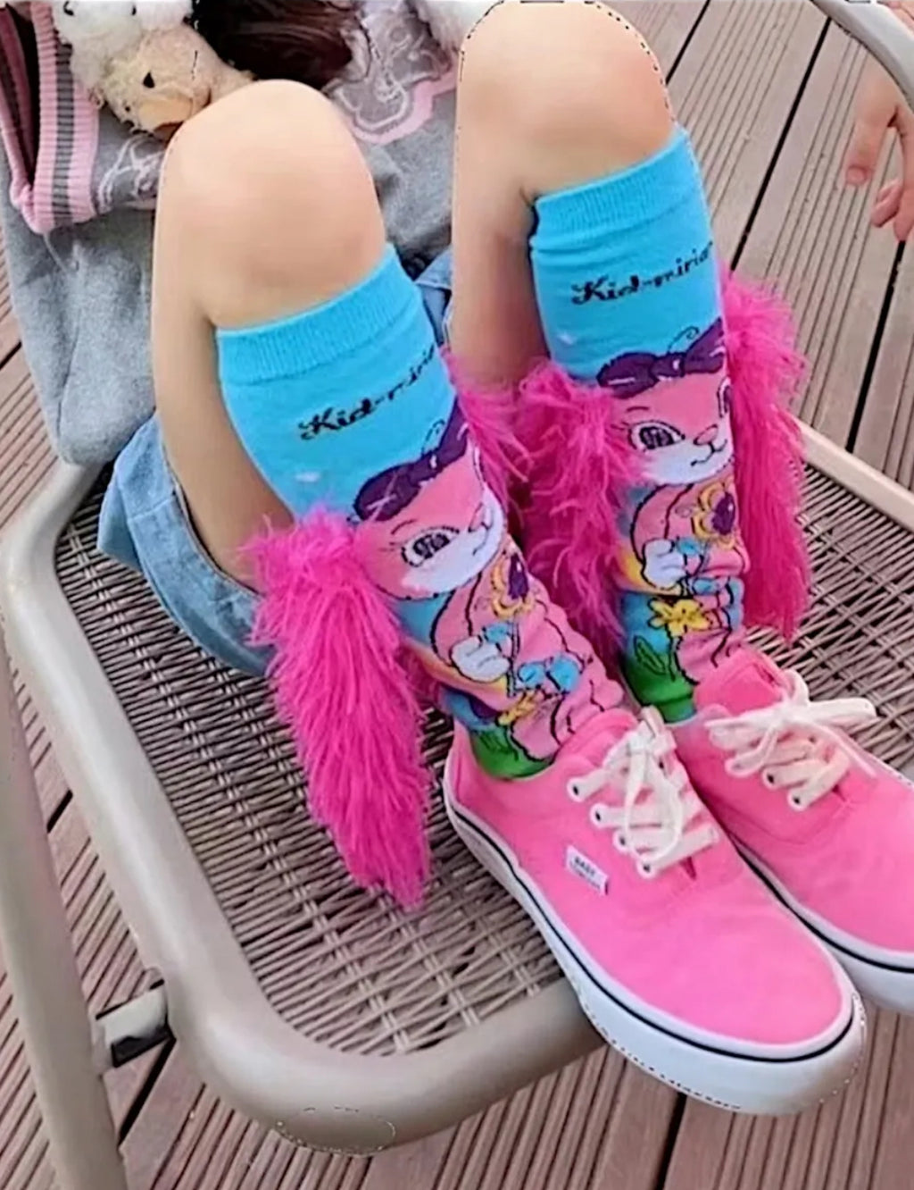 12 PARES DE CALCETA LOCA TALLA 1 A 5 AÑOS (13 a 20cm) un solo diseño PERRITO OREJAS ROSAS