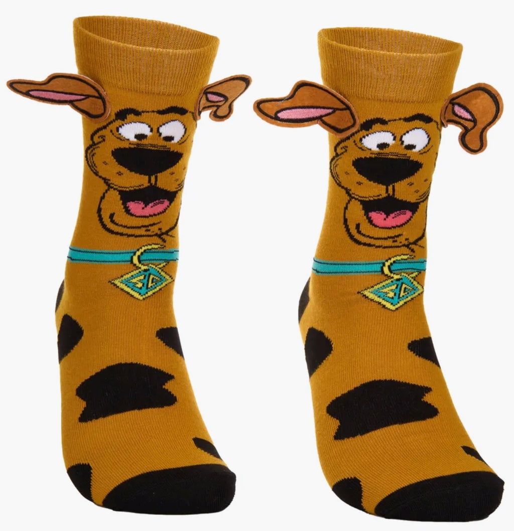 12 PARES DE CALCETA LOCA TALLA 1 A 5 AÑOS (13 A 20cm) UN SOLO DISEÑO SCOOBY DOO