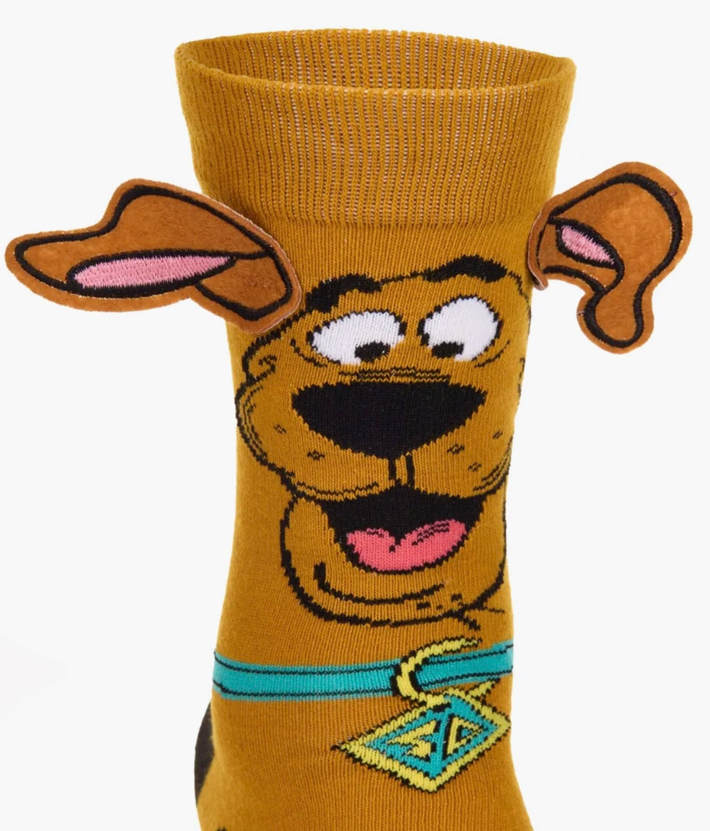 12 PARES DE CALCETA LOCA TALLA 1 A 5 AÑOS (13 A 20cm) UN SOLO DISEÑO SCOOBY DOO