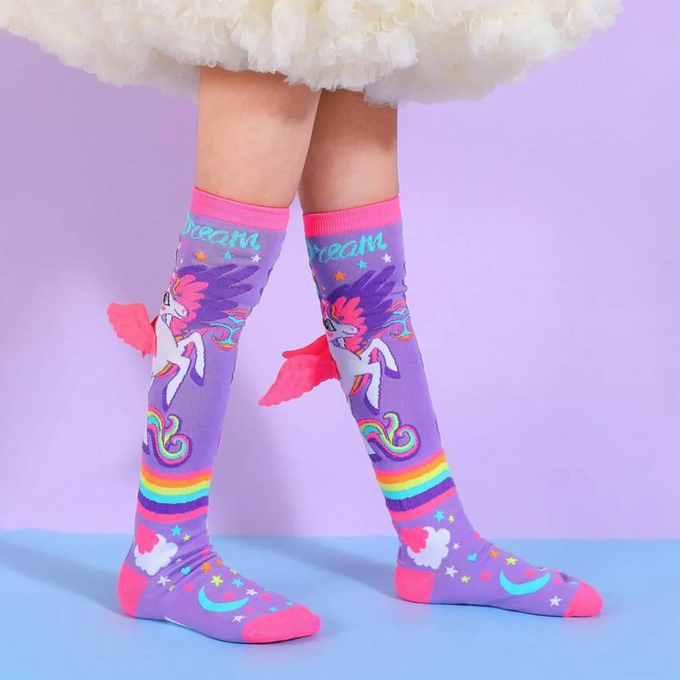 12 PARES DE CALCETA LOCA TALLA 1 A 5 AÑOS (13 a 20cm) un solo diseño UNICORNIO