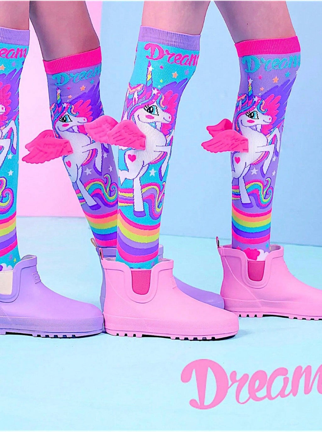 12 PARES DE CALCETA LOCA TALLA 1 A 5 AÑOS (13 a 20cm) un solo diseño UNICORNIO