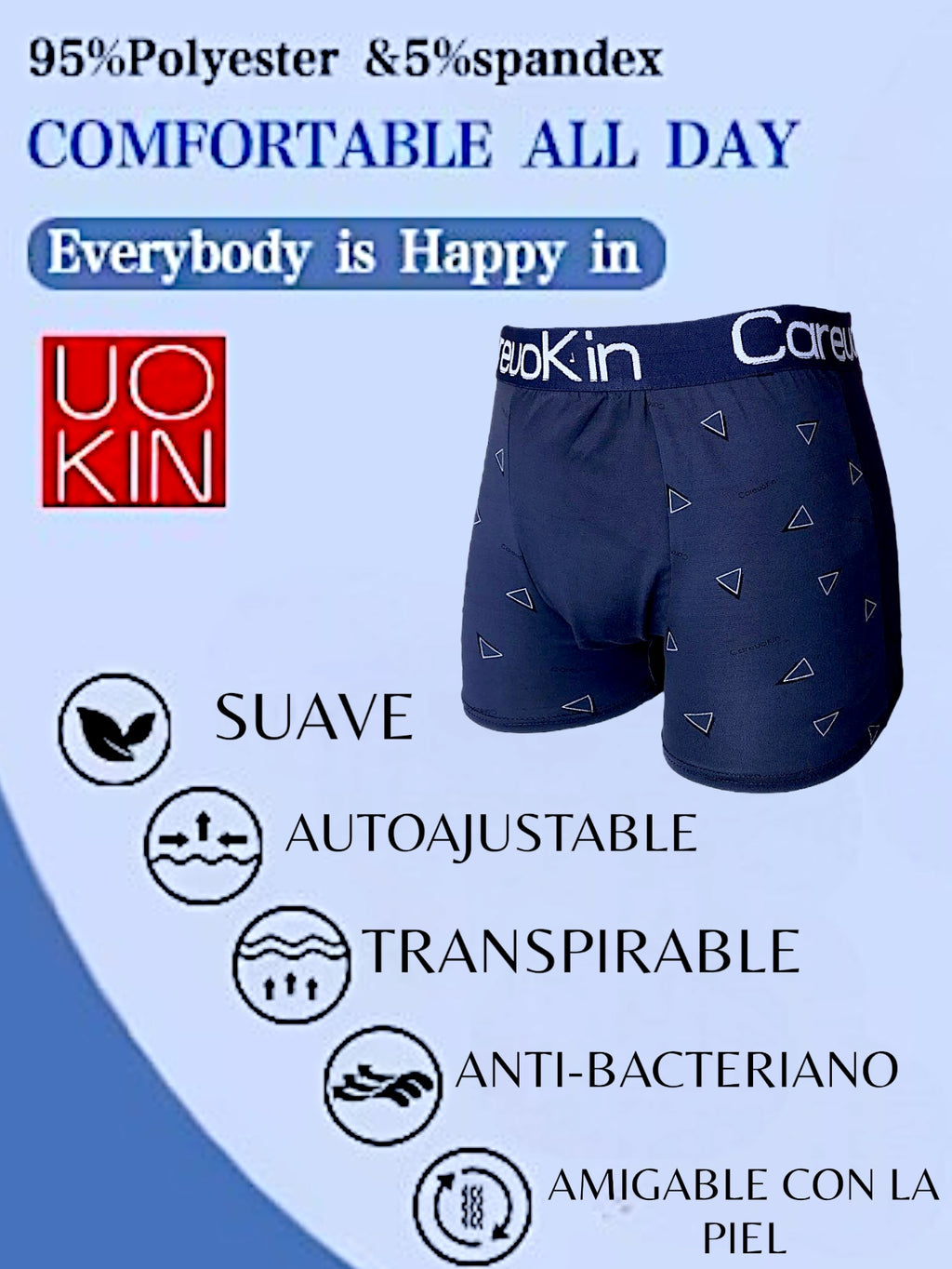 12 PIEZAS DE BOXER PARA CABALLERO TACTO ALGODON STRETCH, CÓMODO, SUAVE, PERFECTO SOPORTE Y CONFORT