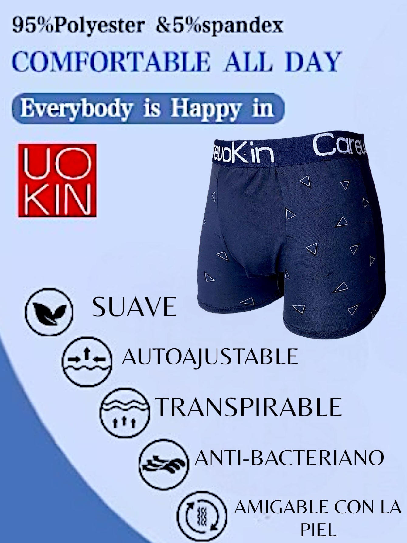 12 PIEZAS DE BOXER PARA CABALLERO TACTO ALGODON STRETCH, CÓMODO, SUAVE, PERFECTO SOPORTE Y CONFORT