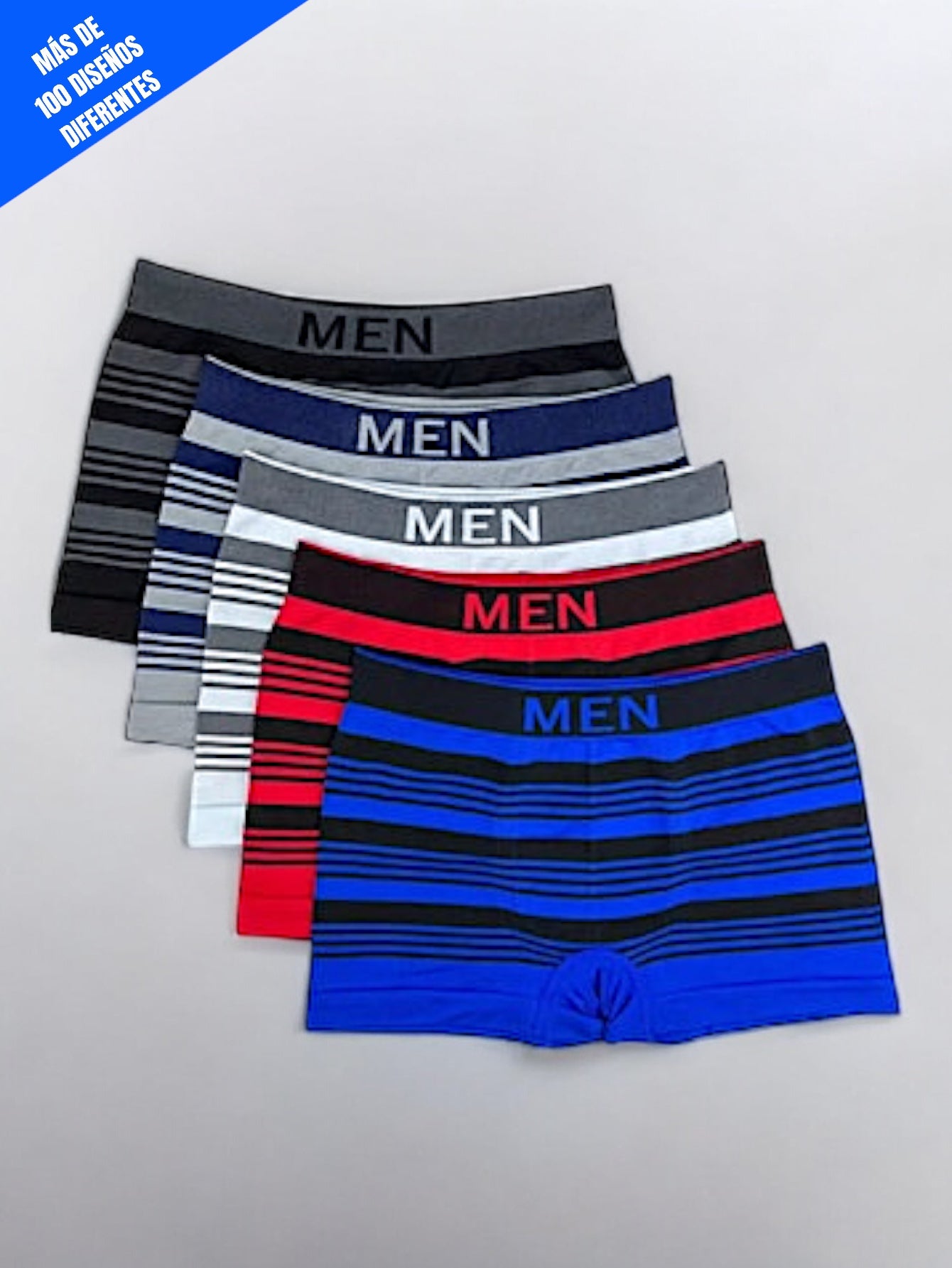 12 PIEZAS DE BOXER DE MICROFIBRA CÓMODO SUAVE Y GRAN ELASTICIDAD (EL ESTAMPADO PUEDE VARIAR )
