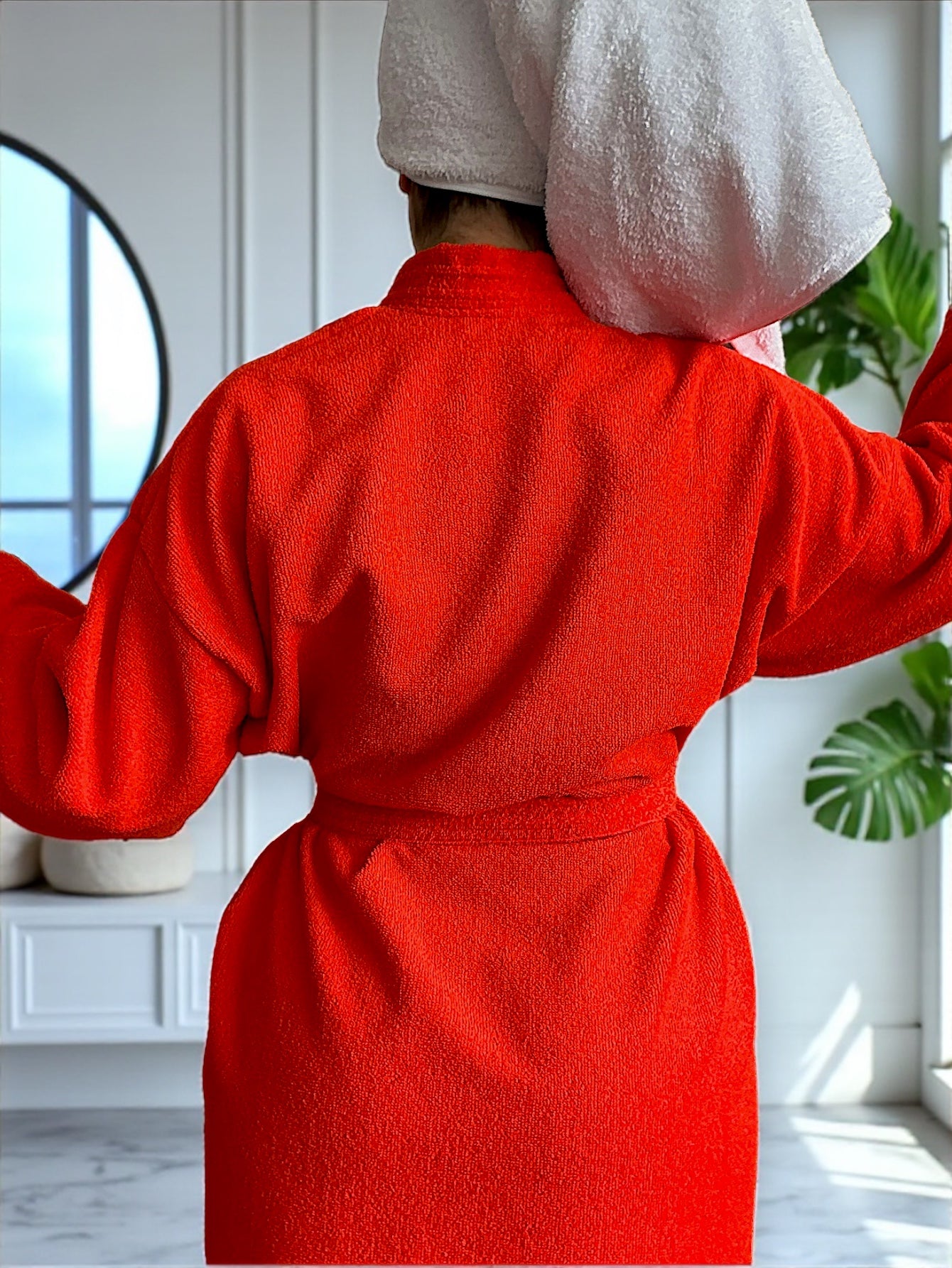 BATA DE BAÑO UNISEX ABSORBENTE (ALBORNOZ)