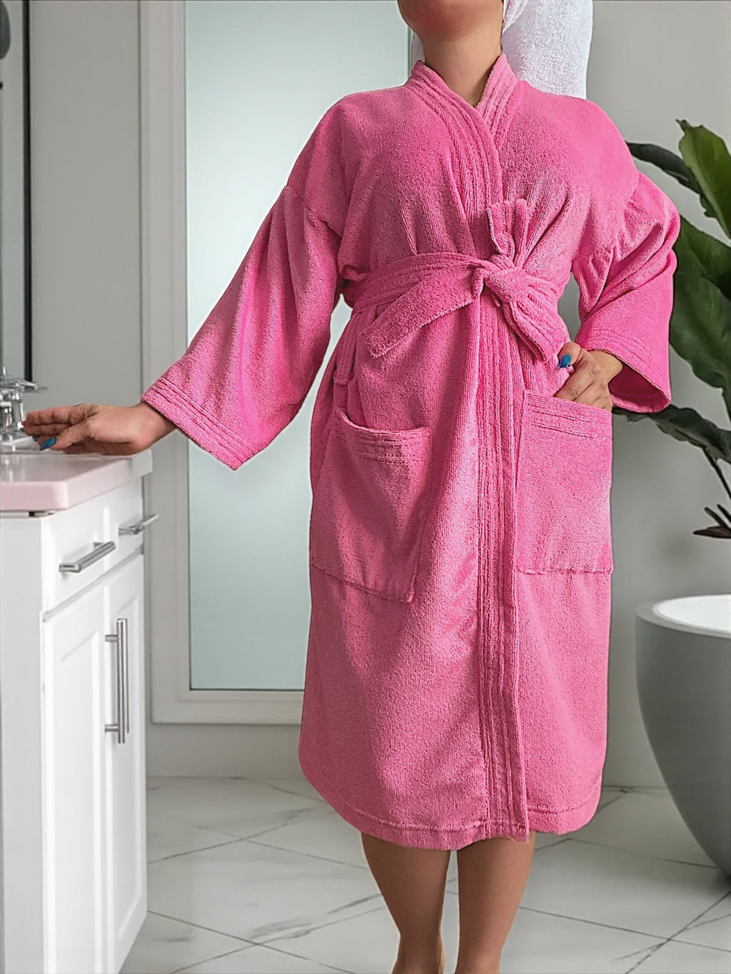 BATA DE BAÑO UNISEX ABSORBENTE (ALBORNOZ)