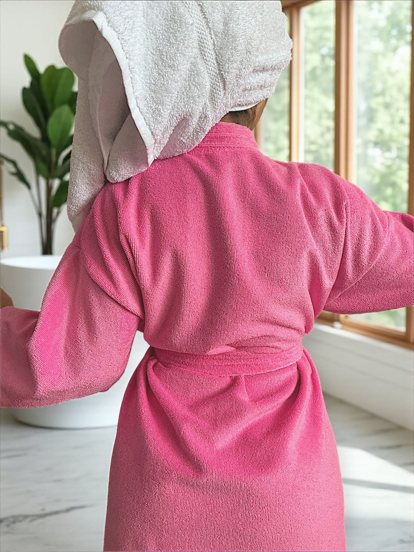 BATA DE BAÑO UNISEX ABSORBENTE (ALBORNOZ)