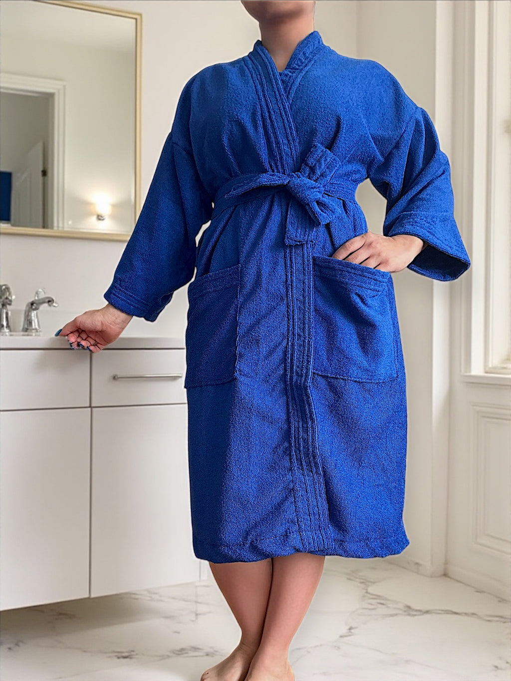 BATA DE BAÑO UNISEX ABSORBENTE (ALBORNOZ)