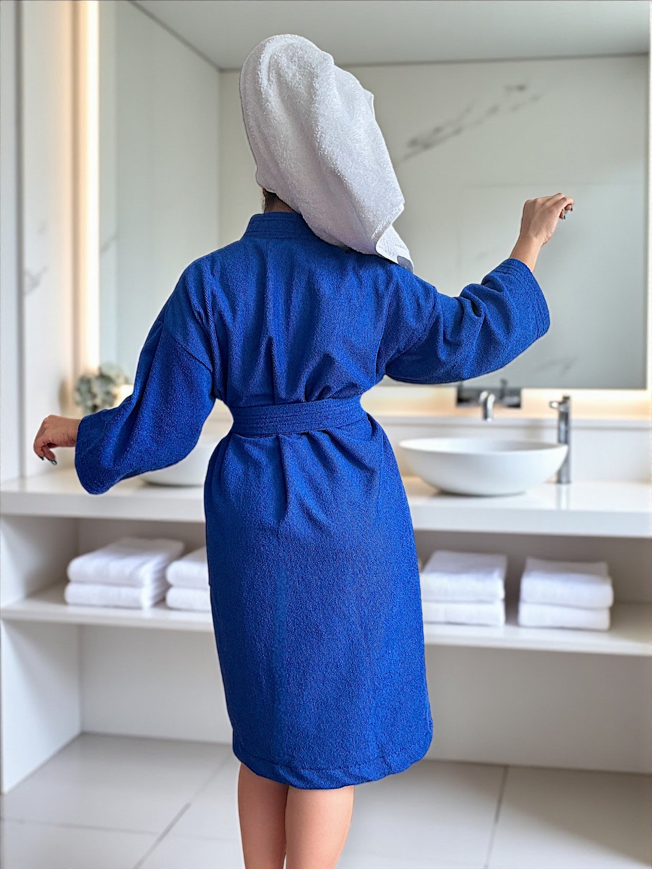 BATA DE BAÑO UNISEX ABSORBENTE (ALBORNOZ)