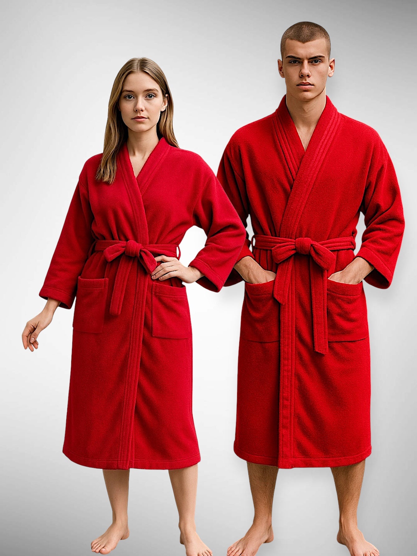 BATA DE BAÑO UNISEX ABSORBENTE BASIC (ALBORNOZ)