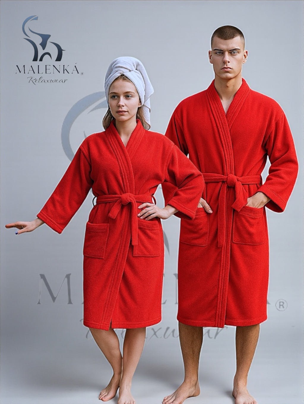 BATA DE BAÑO UNISEX ABSORBENTE (ALBORNOZ)