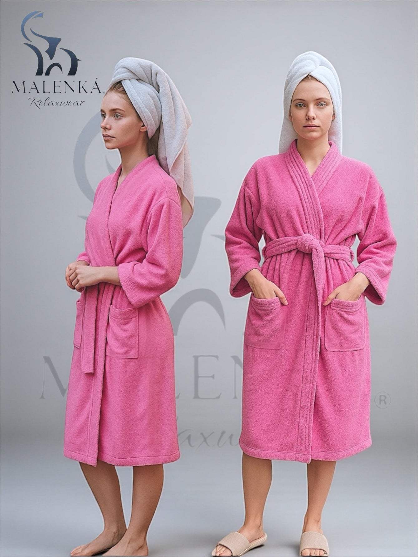 BATA DE BAÑO UNISEX ABSORBENTE (ALBORNOZ)