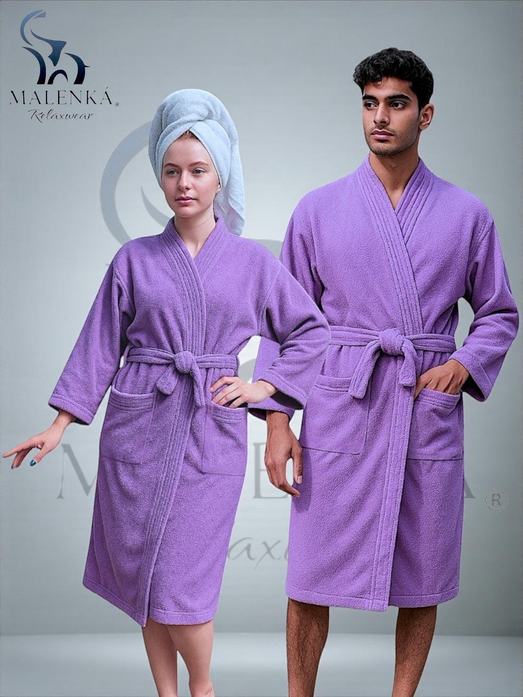 BATA DE BAÑO UNISEX ABSORBENTE (ALBORNOS)