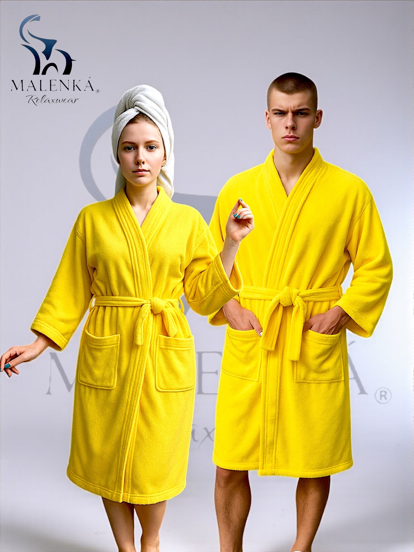 BATA DE BAÑO UNISEX ABSORBENTE BASIC (ALBORNOZ)