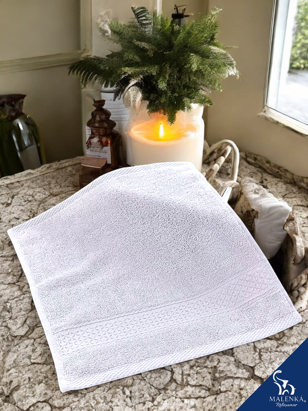 5 PIEZAS TOALLA FACIAL ROYAL 30X30cm 100% ALGODÓN