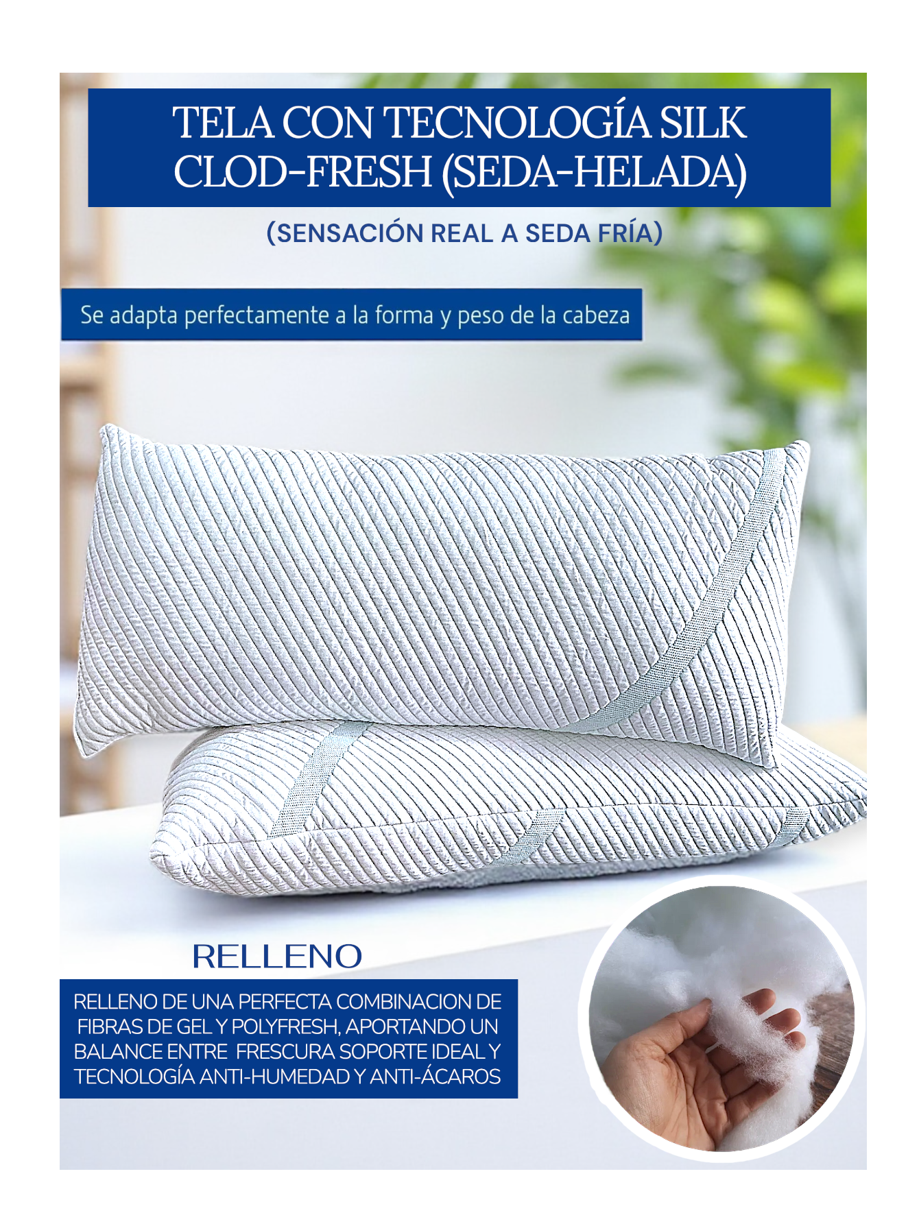 ALMOHADA COLD & FRESH HOTELERIA KING SIZE