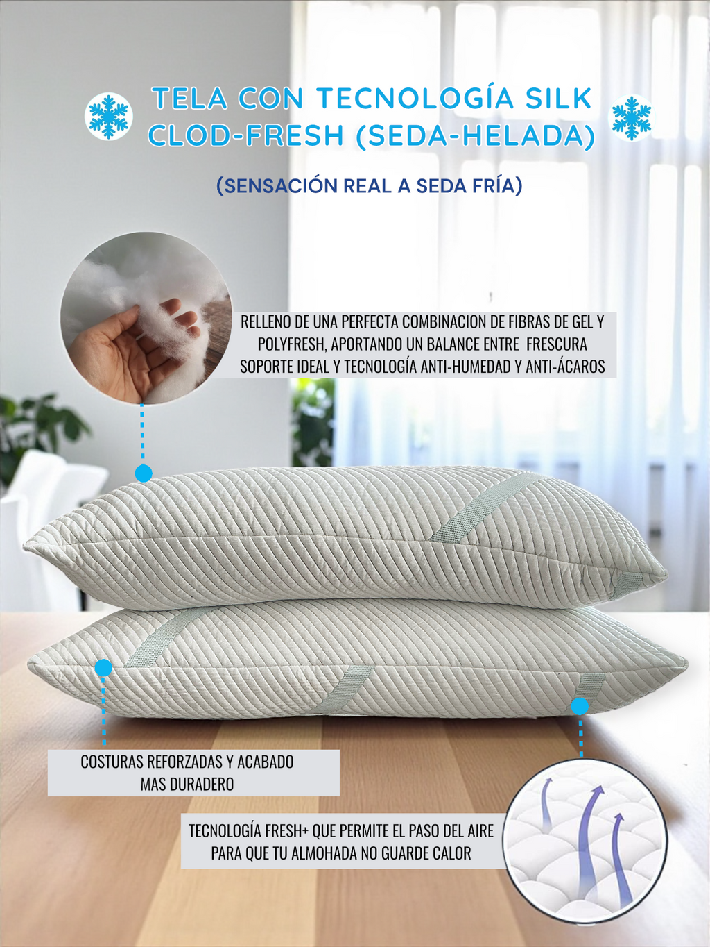 ALMOHADA COLD & FRESH HOTELERIA KING SIZE