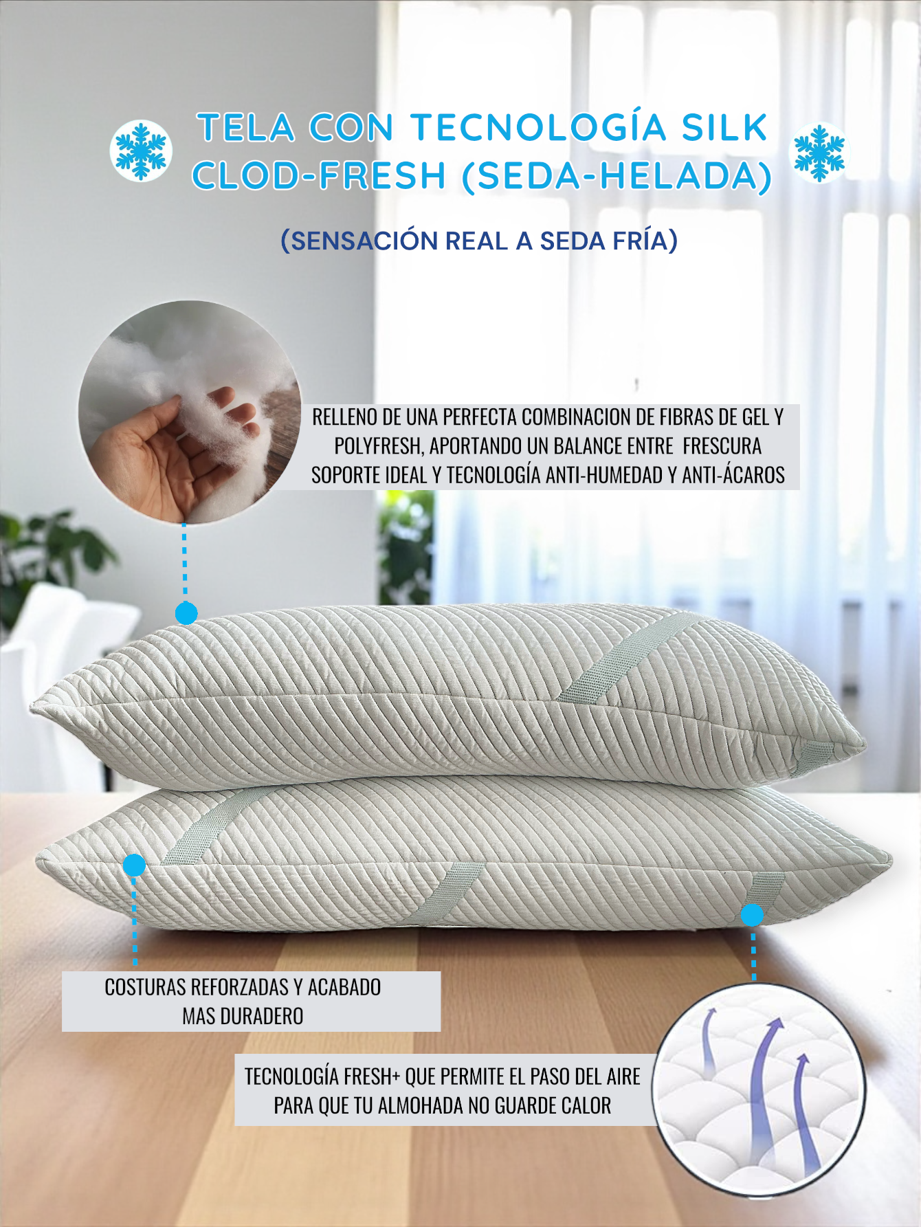 ALMOHADA COLD & FRESH HOTELERIA KING SIZE