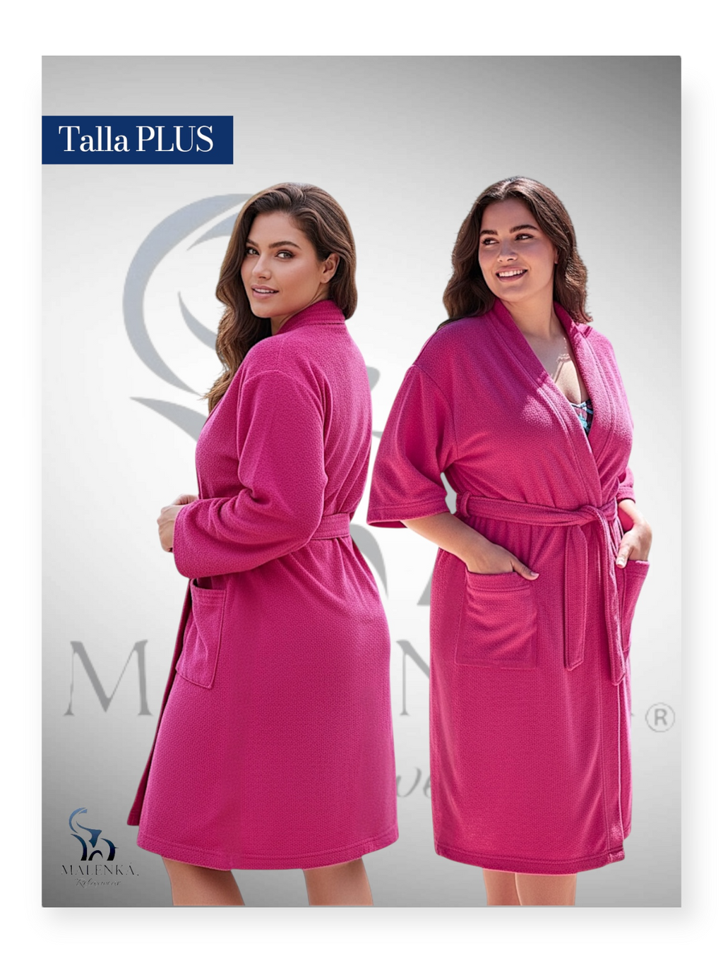 BATA DE BAÑO EXTRA GRANDE UNISEX ABSORBENTE BASIC FSH