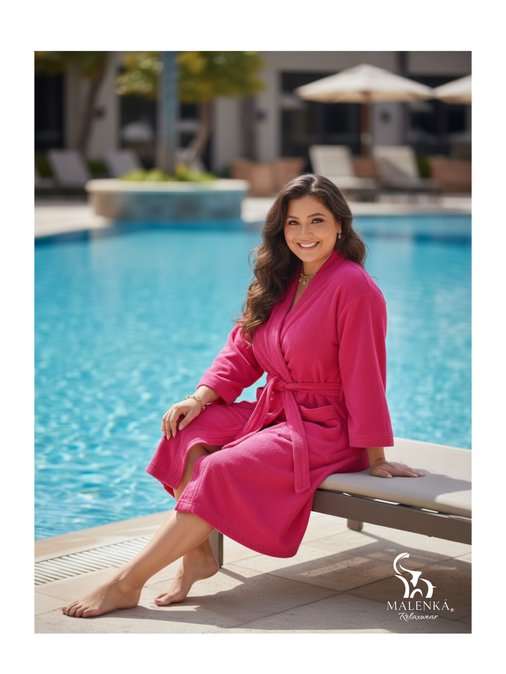 BATA DE BAÑO EXTRA GRANDE UNISEX ABSORBENTE BASIC FSH