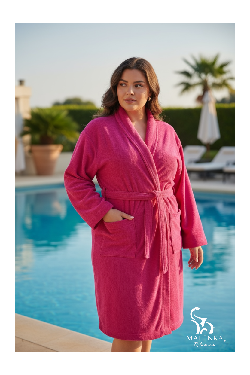 BATA DE BAÑO EXTRA GRANDE UNISEX ABSORBENTE BASIC FSH