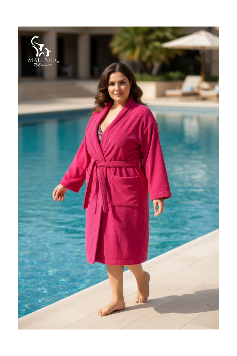 BATA DE BAÑO EXTRA GRANDE UNISEX ABSORBENTE BASIC FSH