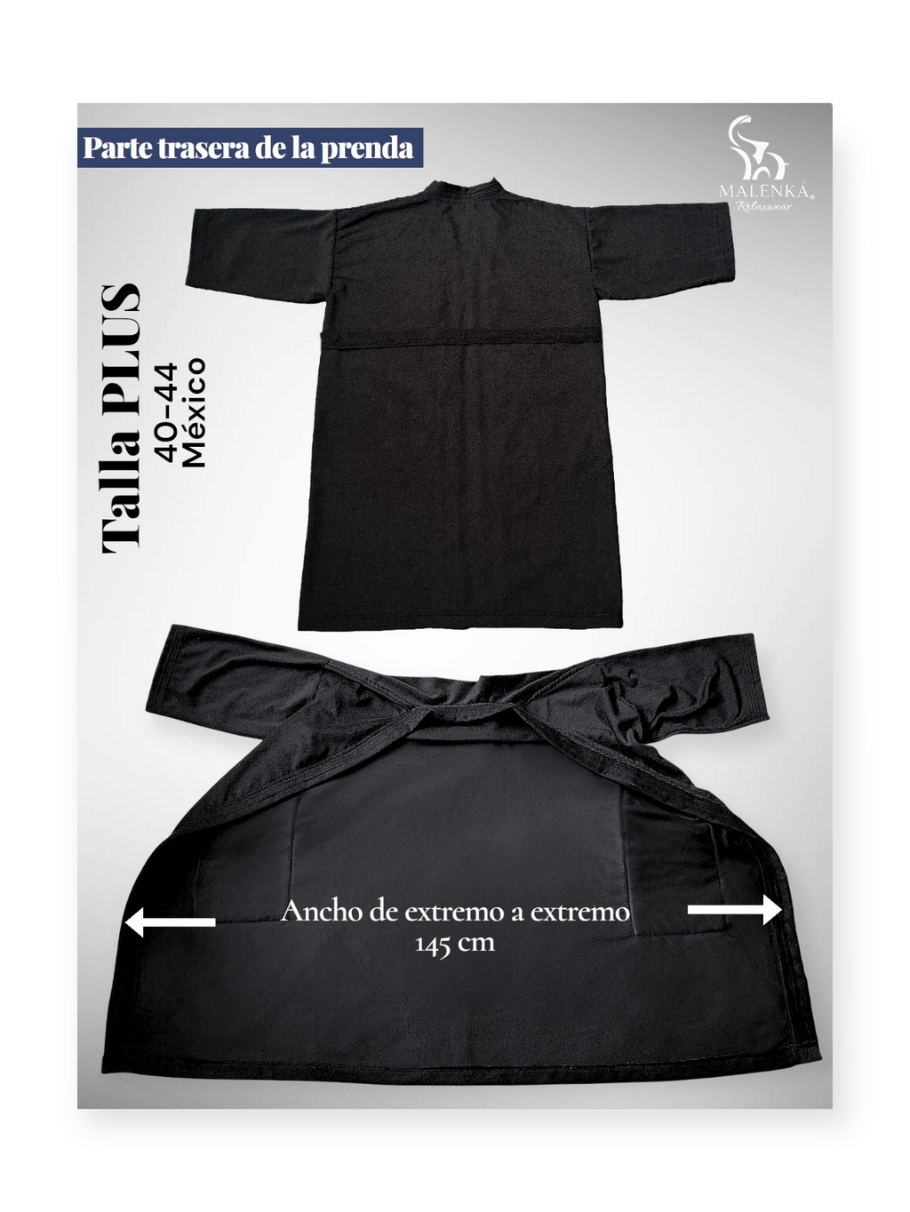 BATA DE BAÑO EXTRA GRANDE UNISEX ABSORBENTE BASIC