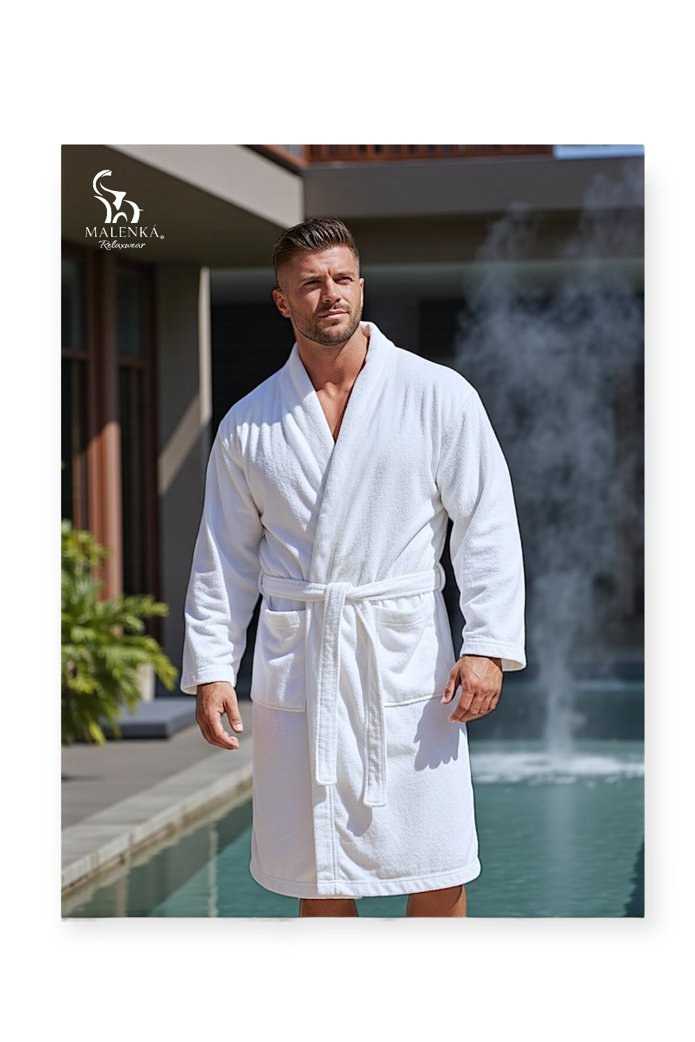 BATA DE BAÑO EXTRA GRANDE UNISEX ABSORBENTE BASIC