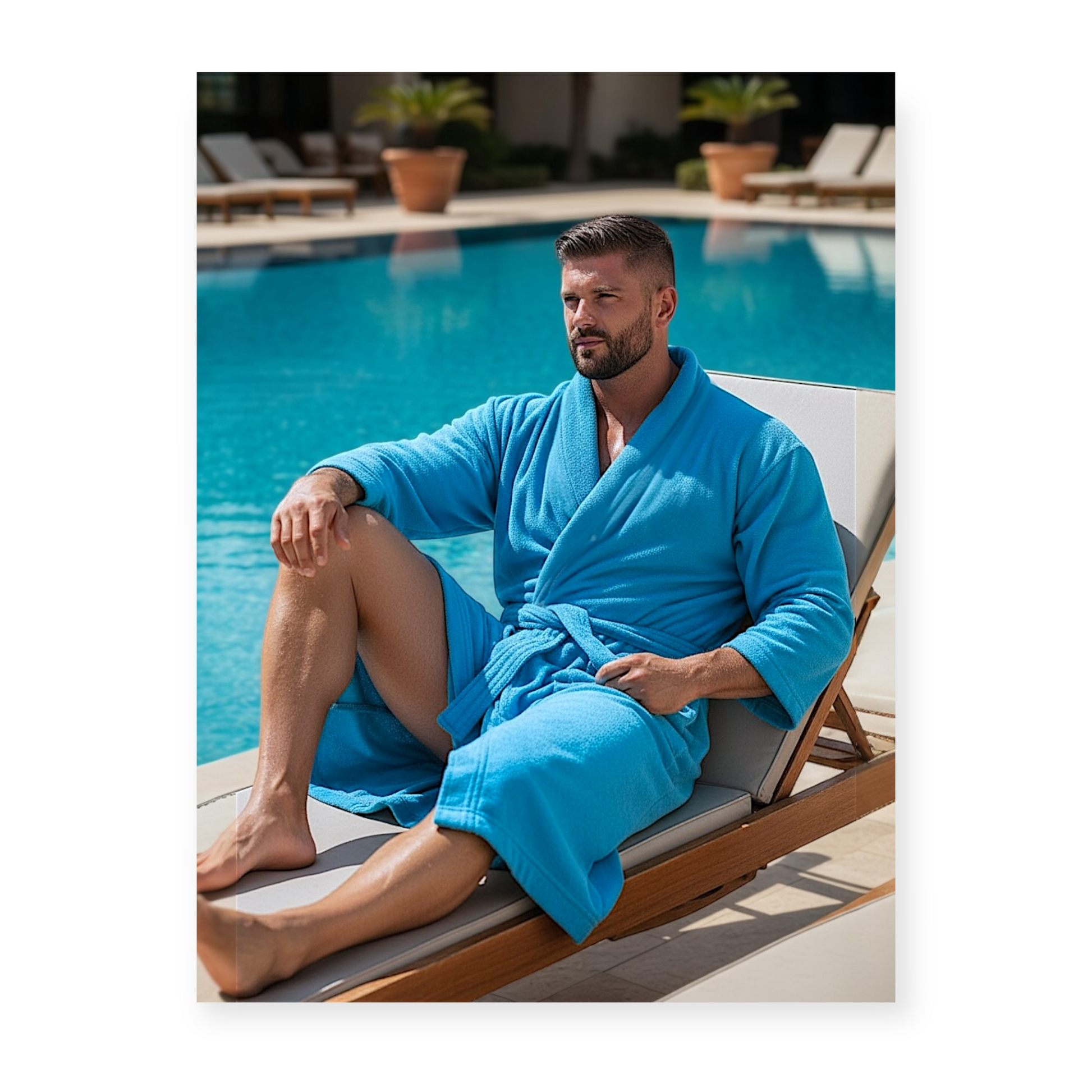 BATA DE BAÑO EXTRA GRANDE UNISEX ABSORBENTE BASIC