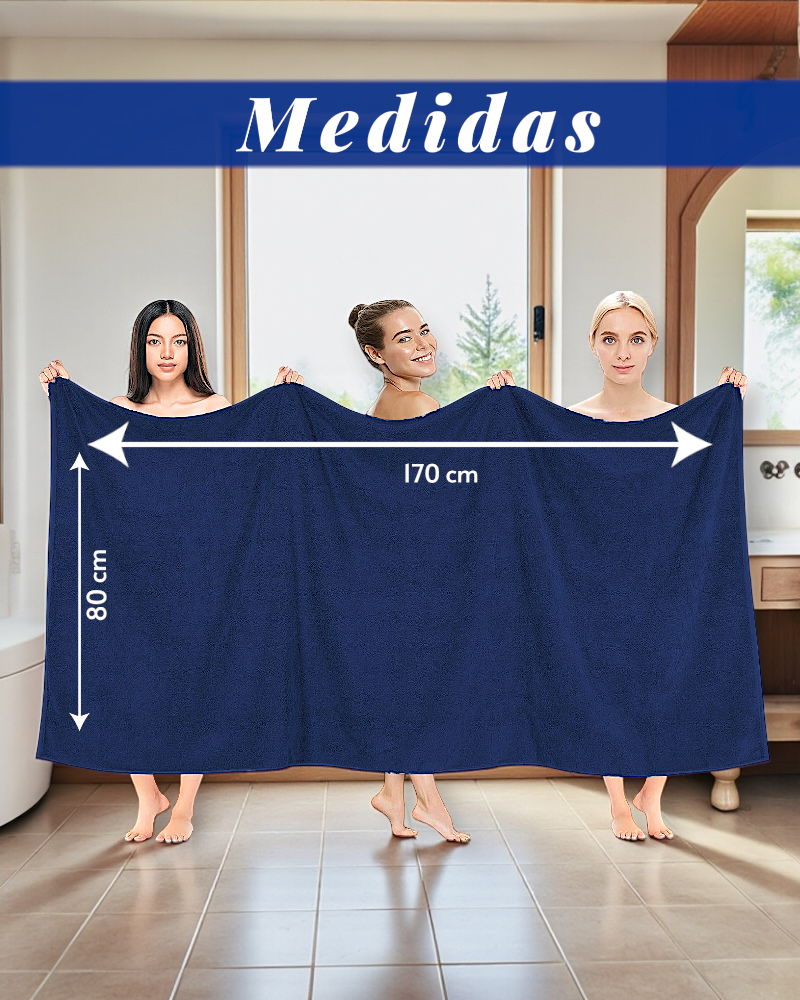 TOALLA EXTRA LARGA 170cmX80cm 100% ALGODÓN GRUESA CALIDAD PREMIUM
