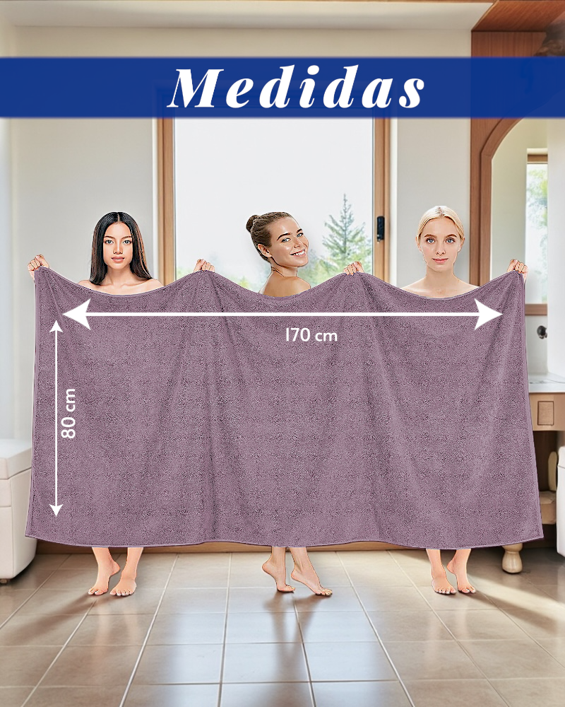 TOALLA EXTRA LARGA 170cmX80cm 100% ALGODÓN GRUESA CALIDAD PREMIUM