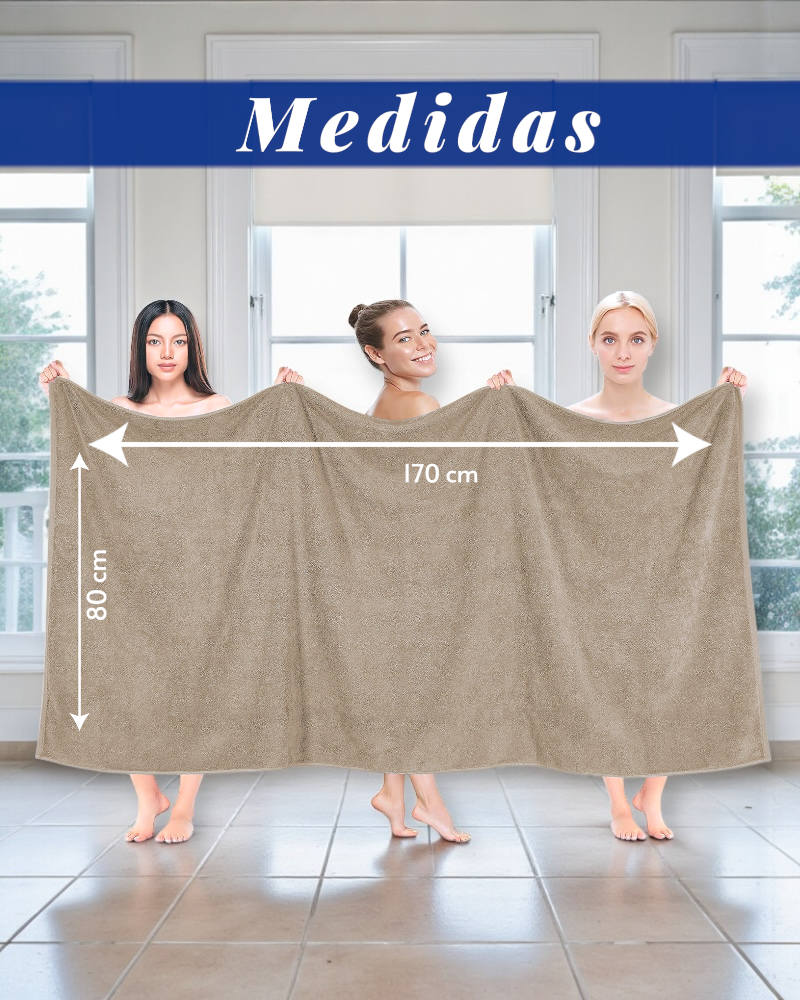 TOALLA EXTRA LARGA 170cmX80cm 100% ALGODÓN GRUESA CALIDAD PREMIUM