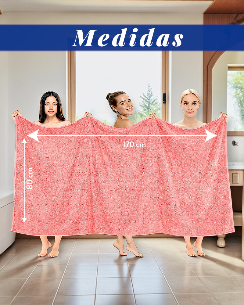 TOALLA EXTRA LARGA 170cmX80cm 100% ALGODÓN GRUESA CALIDAD PREMIUM