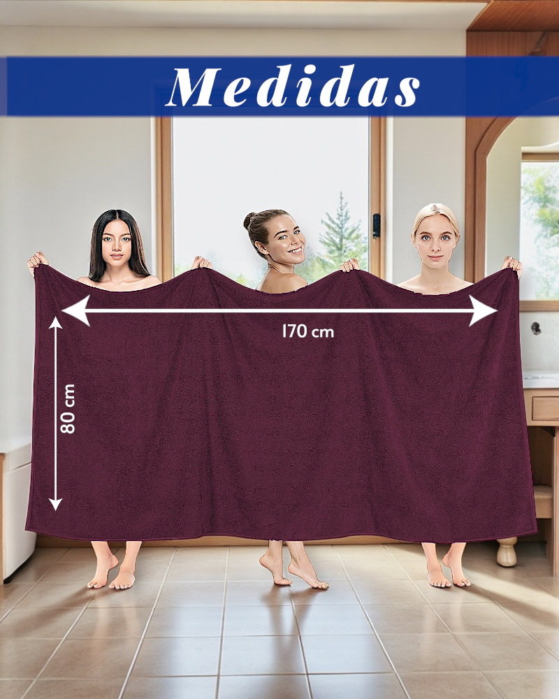 TOALLA EXTRA LARGA 170cmX80cm 100% ALGODÓN GRUESA CALIDAD PREMIUM