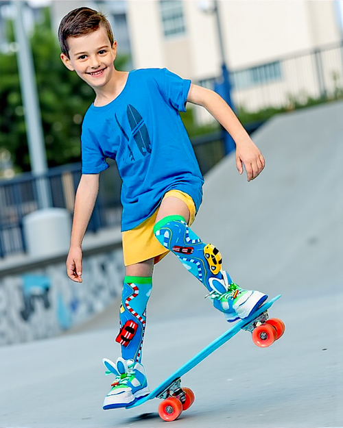 1 PAR DE CALCETA LOCA 3D CARRITOS PREMIUM TALLA:15-30mexico ideal para niños y adultos