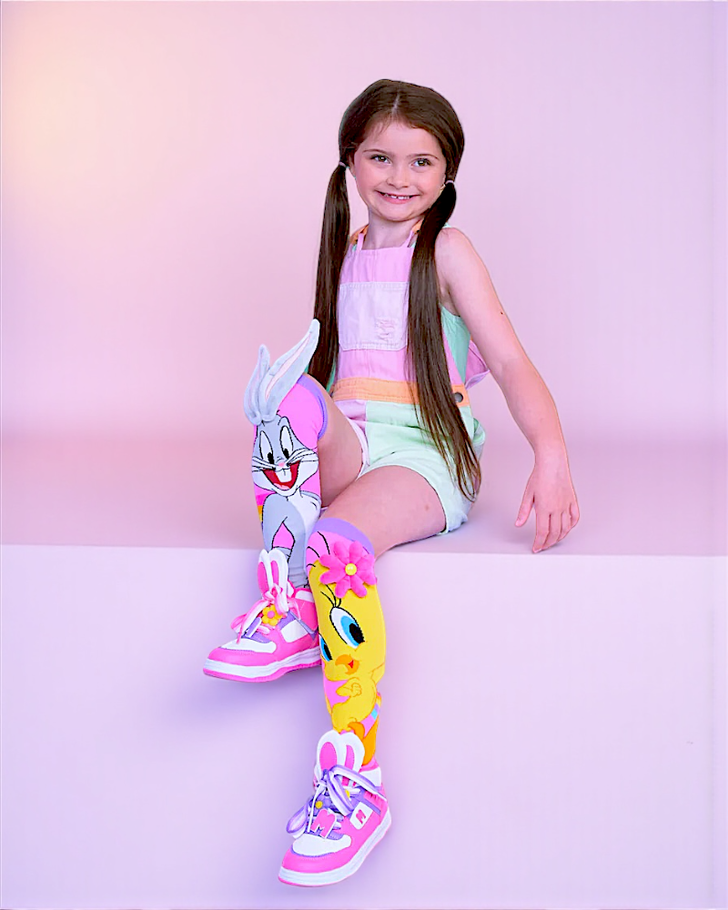12 PARES DE CALCETA LOCA 3D PREMIUM piolin/bugsbunny UNITALLA PARA PIES QUE MIDAN DESDE 15CM HASTA 33CM
