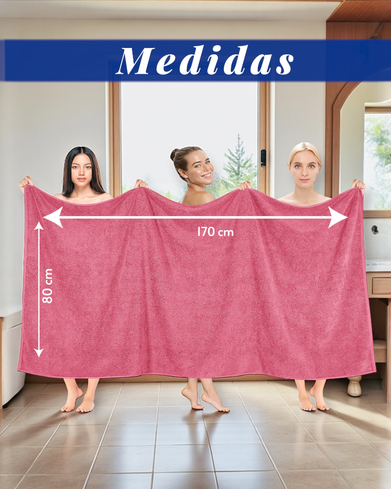 TOALLA EXTRA LARGA 170cmX80cm 100% ALGODÓN GRUESA CALIDAD PREMIUM