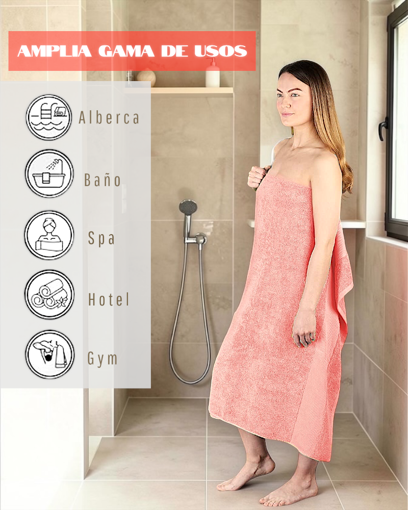 TOALLA EXTRA LARGA 170cmX80cm 100% ALGODÓN GRUESA CALIDAD PREMIUM