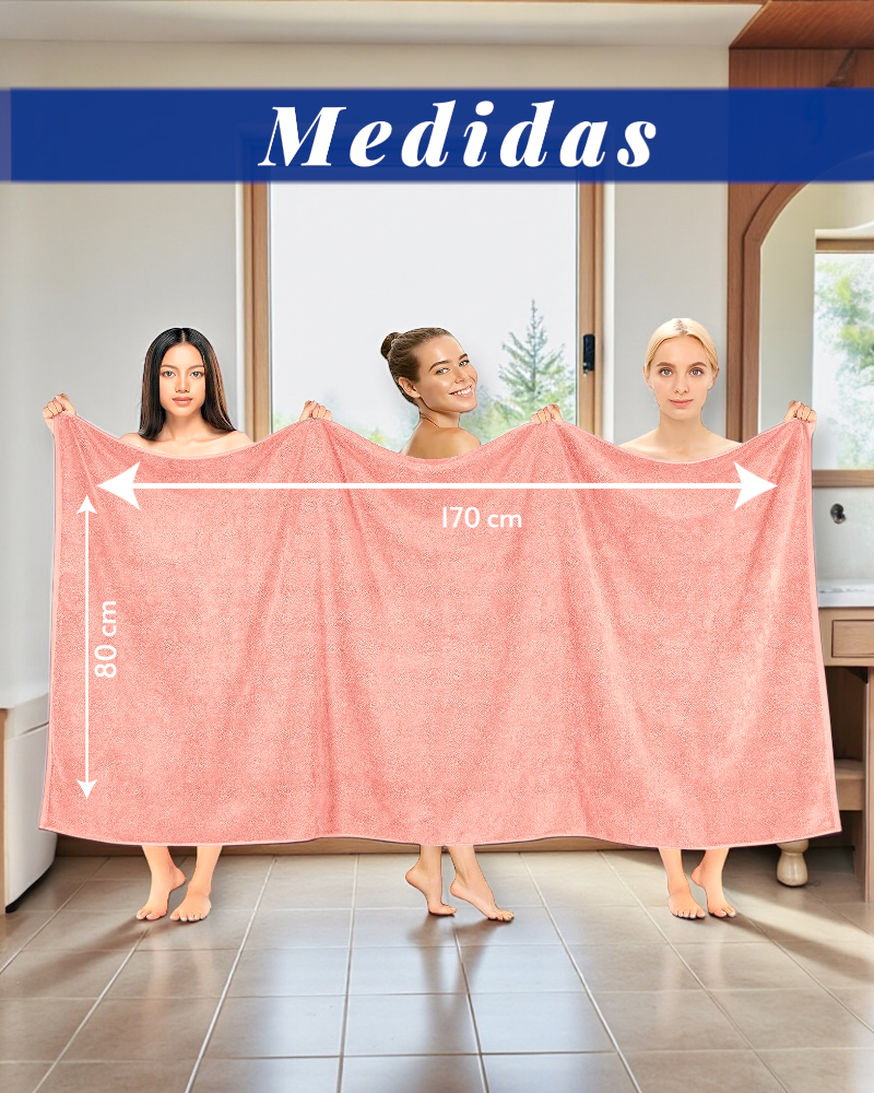 TOALLA EXTRA LARGA 170cmX80cm 100% ALGODÓN GRUESA CALIDAD PREMIUM