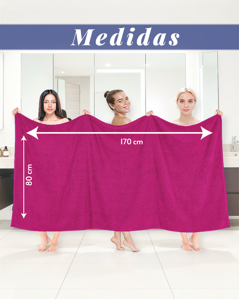 TOALLA EXTRA LARGA 170cmX80cm 100% ALGODÓN GRUESA CALIDAD PREMIUM