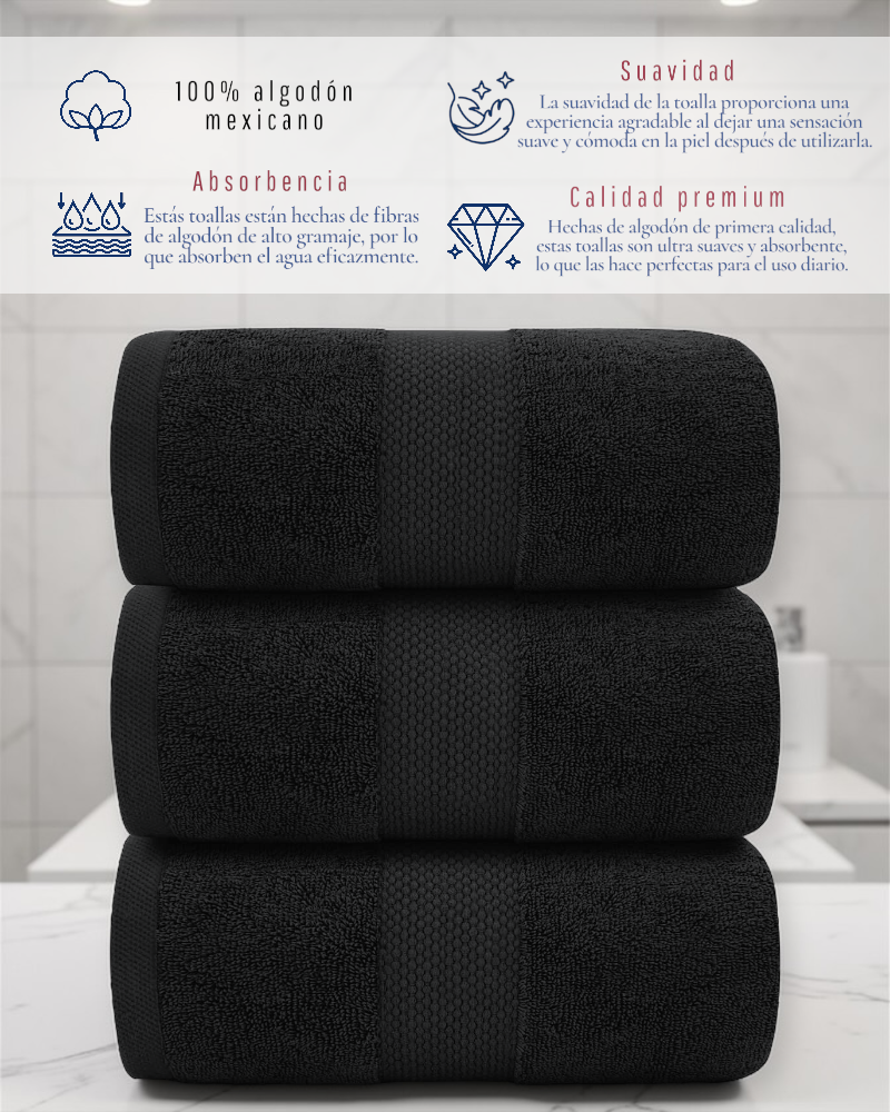 TOALLA EXTRA LARGA 170cmX80cm 100% ALGODÓN GRUESA CALIDAD PREMIUM